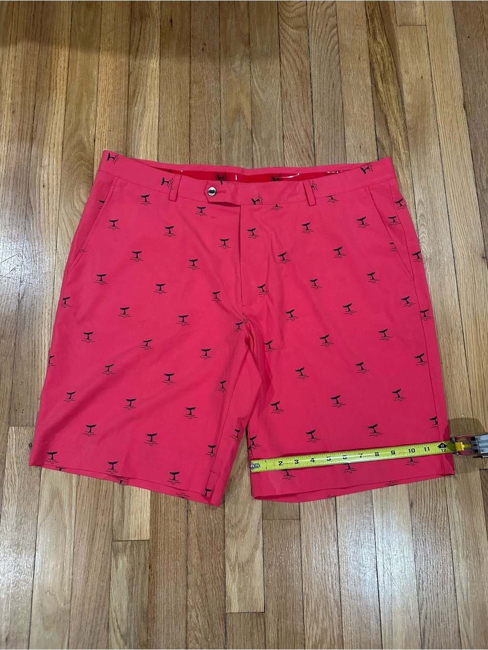 Fairway & Greene Tech Whale Tail Print Golf Shorts Men's Size 40 - Picture 5 of 8